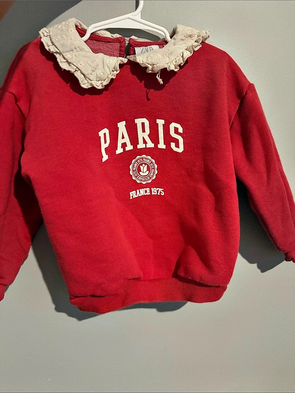 Zara Sweatshirt Kids Red & White